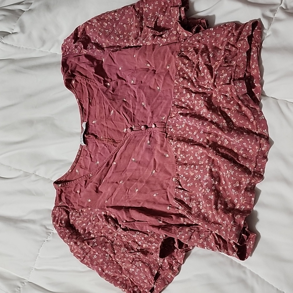 Arizona blouse cropped and flowey